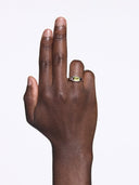 Lemon Disco Ring Silver