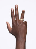BRO Ring Goldplated Silver