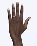 Omotesando Chunk Ring Goldplated Silver