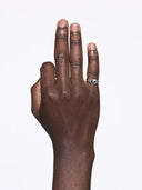 You & Me Signet Ring Silver