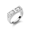 Us Three Signet Ring Silver