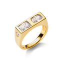 Us Three Signet Ring Gold