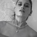 La Feuille Pendant with Light Lavender Zircon