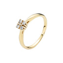 Ring Med Diamanter 4 Stk 0,12Ct W.Si 585