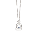 Mother and Child Vedhæng with sapphire - Sølv