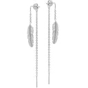Feather ear chain - Sølv