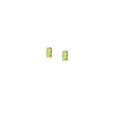 Square Øreringe Green Peridot - Forgyldt