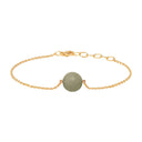 Armbånd with Burma Jade - Forgyldt