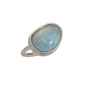 KOLO ring with Aquamarine - Forgyldt