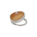KOLO ring with Orange Moonstone - Sølv