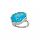 KOLO ring with Turquoise - Forgyldt
