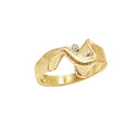 MILLE ring No. 2 with diamond - Forgyldt