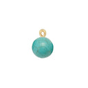 Turquoise til armring with chain - Forgyldt