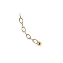 Chain with bullet top til armring - Forgyldt