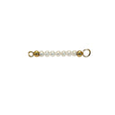 Pearl top til armring - Forgyldt