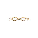 Eternity top til armring - Forgyldt