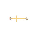 Cross top til armring - Forgyldt