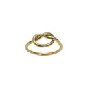 ring med knude - Forgyldt