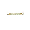 Burma Jade top til armring - Forgyldt