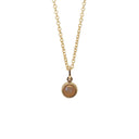 Koulè Vedhæng with peach moonstone - Forgyldt