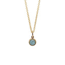 Koulè Vedhæng with aquamarine - Forgyldt