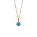 Koulè Vedhæng with turquoise - Forgyldt