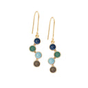 HORIZON earhook blue mix - Forgyldt