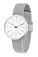 Bankers hvid 34 mm med meshrem - 53101-1608