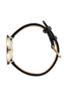 Bankers hvid 34 mm med læderrem - 53107-1601G