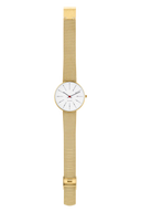 Bankers hvid 34 mm med meshrem - 53107-1609
