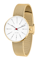 Bankers hvid 34 mm med meshrem - 53107-1609