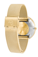 Bankers hvid 40 mm med meshrem - 53108-2009