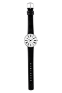 Roman hvid 34 mm med læderrem - 53301-1601
