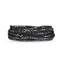 3-string Leather Silverblack, 70 cm