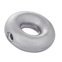SHAPE Sølv rhod. lås "donut" mat/blank