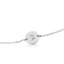 #TagMe rund Stenbuk sølv m/kæde17cm