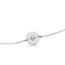 #TagMe rund Krebs sølv m/kæde17cm
