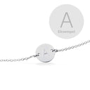 #TagMe rund bogstav sølv m/kæde17cm