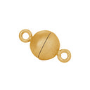 Forg. Sølv magnet perlelås 10mm mat