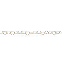 Armbånd hjerter 8 kt.