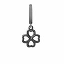 Foursome - sort rhodineret sølv charm - 610-B12