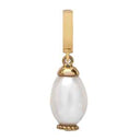 Pearl Drop hvid- guld charm - 610-G08White