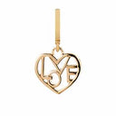 Loveable - forgyldt sølv charm - 610-G45