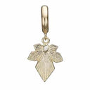 Maple Leaf - forgyldt sølv charm - 610-G82