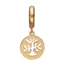 PLANT A TREE - forgyldt sølv - charm - 610-G94