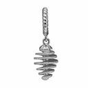 Twisted Drop - sølv charm - 610-S71