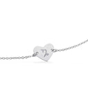 #TagMe hjerte Stenbuk sølv m/kæde 17cm