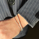 SoHo armbånd baguette cubic zir. sølv rh.