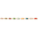 SoHo armbånd baguette rainbow cubic zir.sølv fg.