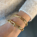 Armbånd links sølvforgyldt